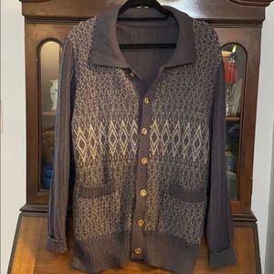 Gorgeous Wool Vintage Gentle Man Ship Cardigan